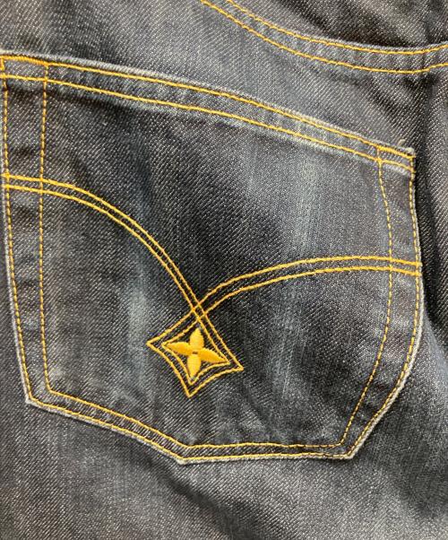 LOUIS VUITTON（ルイ ヴィトン）LOUIS VUITTON (ルイ ヴィトン) モノグラム刺繍デニムパンツ インディゴ サイズ:38の古着・服飾アイテム
