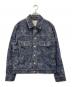 EVISU（エヴィス）の古着「オールオーバーレオパードジャカード デニムジャケット」｜インディゴ