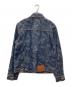 EVISU (エヴィス) オールオーバーレオパードジャカード デニムジャケット インディゴ サイズ:Ｓ：35000円