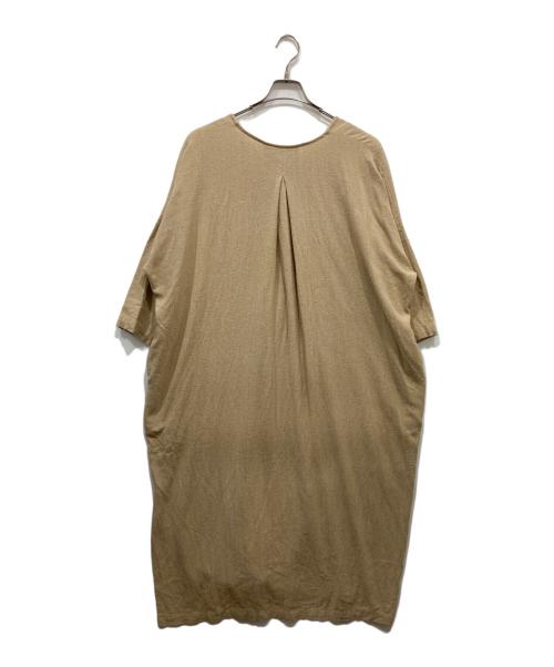 KAGURE（カグレ）KAGURE (カグレ) ノイルシルクカフタンドレス ベージュ サイズ:ＦＲＥＥの古着・服飾アイテム