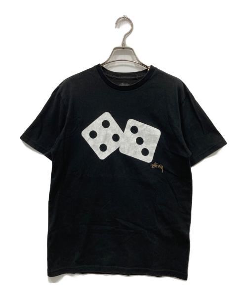 stussy（ステューシー）stussy (ステューシー) Dice Graphic Tee ブラック サイズ:Mの古着・服飾アイテム