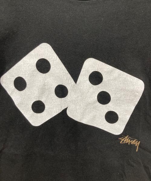 stussy（ステューシー）stussy (ステューシー) Dice Graphic Tee ブラック サイズ:Mの古着・服飾アイテム