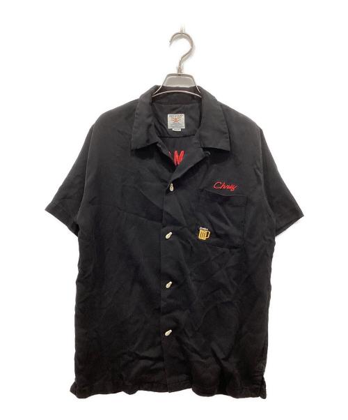 HOUSTON（ヒューストン）HOUSTON (ヒューストン) FRIENDS BOWLING SHIRT ブラック サイズ:Mの古着・服飾アイテム