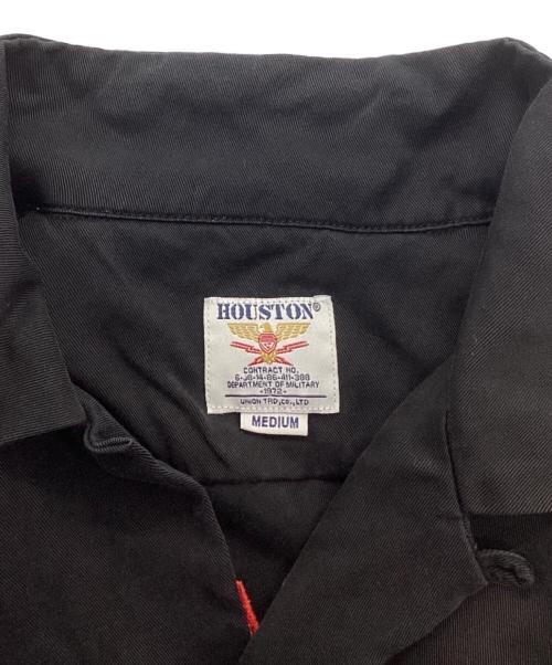 HOUSTON（ヒューストン）HOUSTON (ヒューストン) FRIENDS BOWLING SHIRT ブラック サイズ:Mの古着・服飾アイテム