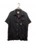 HOUSTON（ヒューストン）の古着「FRIENDS BOWLING SHIRT」｜ブラック