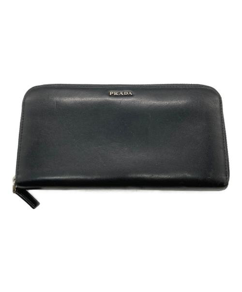 PRADA（プラダ）PRADA (プラダ) 長財布 ネイビーの古着・服飾アイテム