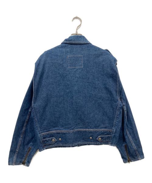 FERRE JEANS（フリージーンズ）FERRE JEANS (フリージーンズ) デニムライダースジャケット インディゴ サイズ:不明の古着・服飾アイテム