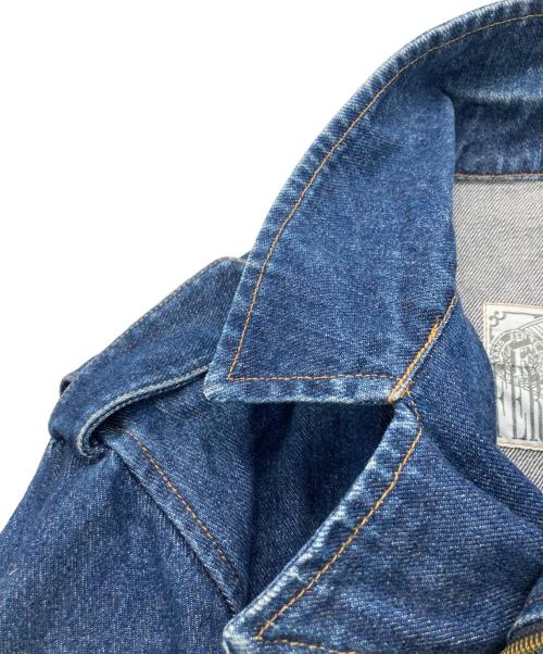 FERRE JEANS（フリージーンズ）FERRE JEANS (フリージーンズ) デニムライダースジャケット インディゴ サイズ:不明の古着・服飾アイテム