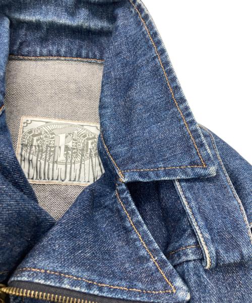 FERRE JEANS（フリージーンズ）FERRE JEANS (フリージーンズ) デニムライダースジャケット インディゴ サイズ:不明の古着・服飾アイテム