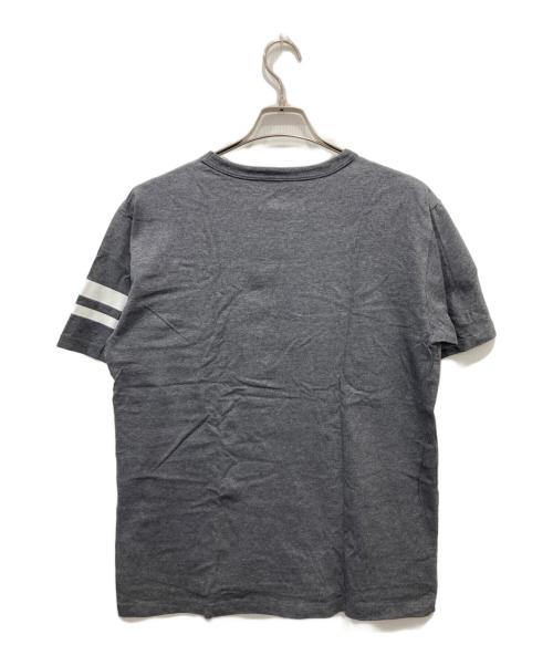 MOMOTARO JEANS（桃太郎ジーンズ）MOMOTARO JEANS (桃太郎ジーンズ) 出陣 GTB マスクマン 桃太郎 Tシャツ グレー サイズ:Lの古着・服飾アイテム