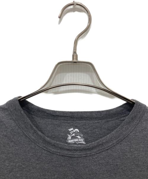 MOMOTARO JEANS（桃太郎ジーンズ）MOMOTARO JEANS (桃太郎ジーンズ) 出陣 GTB マスクマン 桃太郎 Tシャツ グレー サイズ:Lの古着・服飾アイテム