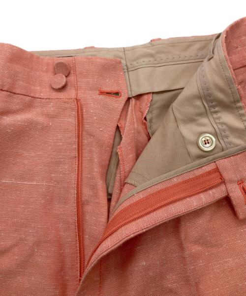 GUCCI（グッチ）GUCCI (グッチ) ロゴラベル ストレッチフレアパンツ ピンク サイズ:38の古着・服飾アイテム