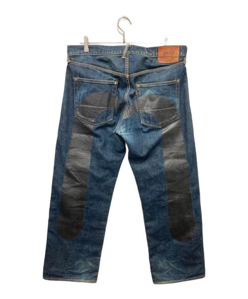EVISU（エヴィス）EVISU (エヴィス) No.2大黒ペイントデニムパンツ / ビッグカモメ インディゴ サイズ:36×35の古着・服飾アイテム