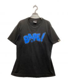 A BATHING APE（アベイシングエイプ）の古着「プリントTシャツ」｜ブラック