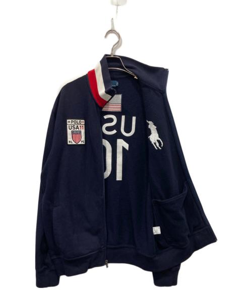 POLO RALPH LAUREN（ポロ・ラルフローレン）POLO RALPH LAUREN (ポロ・ラルフローレン) ビッグポニートラックジャケット ネイビー サイズ:Lの古着・服飾アイテム