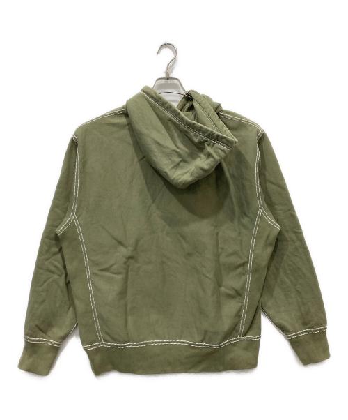 SUPREME（シュプリーム）SUPREME (シュプリーム) 20FW BIG STITCH HOODED SWEATSHIRT カーキ サイズ:Mの古着・服飾アイテム