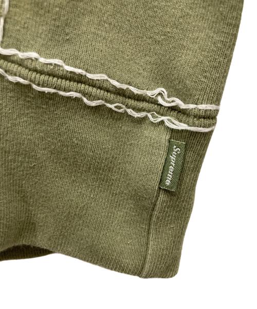 SUPREME（シュプリーム）SUPREME (シュプリーム) 20FW BIG STITCH HOODED SWEATSHIRT カーキ サイズ:Mの古着・服飾アイテム