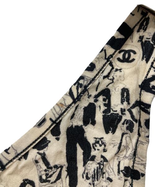 CHANEL（シャネル）CHANEL (シャネル) キャミソールワンピース アイボリー/ブラック サイズ:38の古着・服飾アイテム