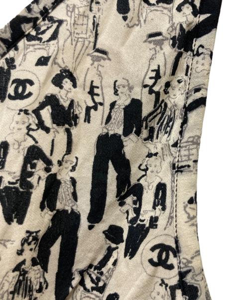 CHANEL（シャネル）CHANEL (シャネル) キャミソールワンピース アイボリー/ブラック サイズ:38の古着・服飾アイテム