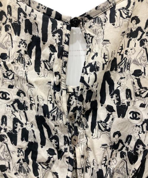 CHANEL（シャネル）CHANEL (シャネル) キャミソールワンピース アイボリー/ブラック サイズ:38の古着・服飾アイテム