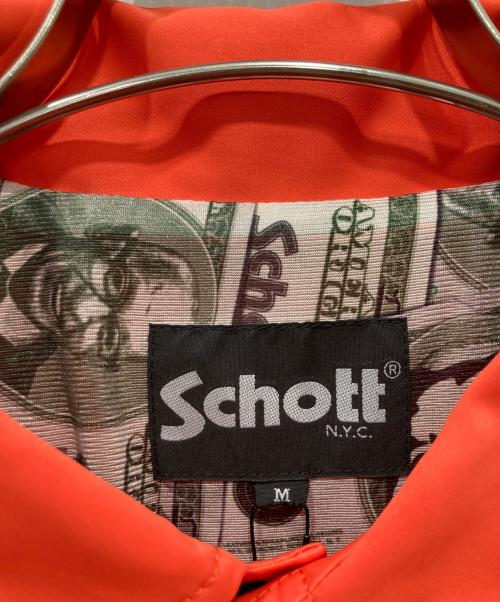 Schott（ショット）Schott (ショット) コーチジャケット オレンジ サイズ:Mの古着・服飾アイテム