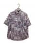 stussy（ステューシー）の古着「パッチワークシャツ」｜ブルー×レッド