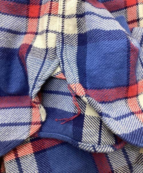 SUGAR CANE（シュガーケーン）SUGAR CANE (シュガーケーン) ヘビーネルシャツ レッド×ブルー サイズ:XLの古着・服飾アイテム
