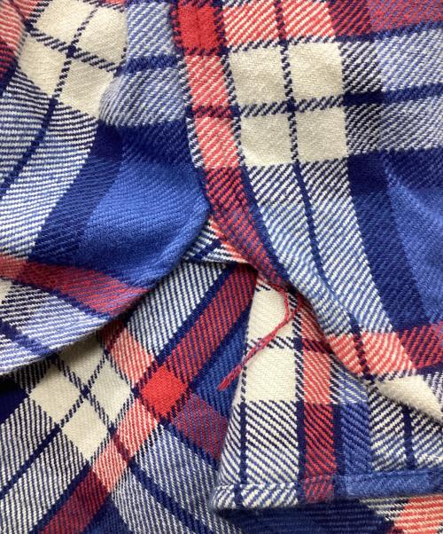 SUGAR CANE（シュガーケーン）SUGAR CANE (シュガーケーン) ヘビーネルシャツ レッド×ブルー サイズ:XLの古着・服飾アイテム