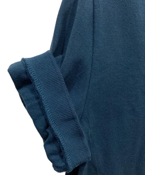 RAF SIMONS（ラフシモンズ）RAF SIMONS (ラフシモンズ) FRED PERRY (フレッドペリー) 切替ポロシャツ ブルー サイズ:38の古着・服飾アイテム