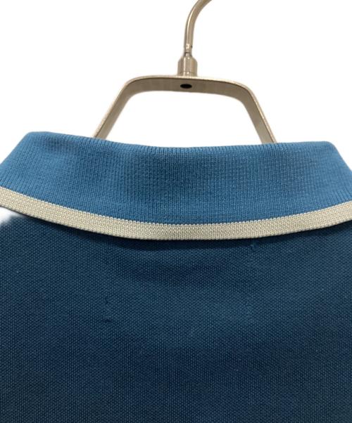 RAF SIMONS（ラフシモンズ）RAF SIMONS (ラフシモンズ) FRED PERRY (フレッドペリー) 切替ポロシャツ ブルー サイズ:38の古着・服飾アイテム