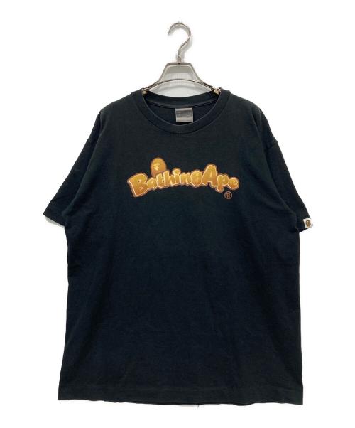 A BATHING APE（アベイシングエイプ）A BATHING APE (アベイシングエイプ) プリントTシャツ ブラック サイズ:XLの古着・服飾アイテム