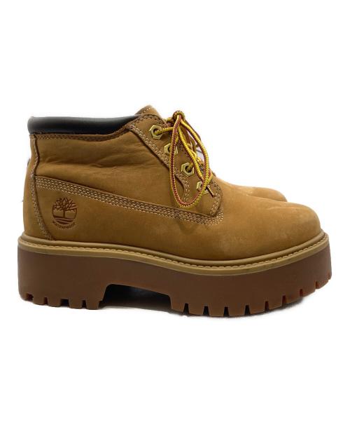 Timberland（ティンバーランド）Timberland (ティンバーランド) ストーン ストリート ミッドレースアップウォータープルーフ ブーツ ベージュ サイズ:23cmの古着・服飾アイテム