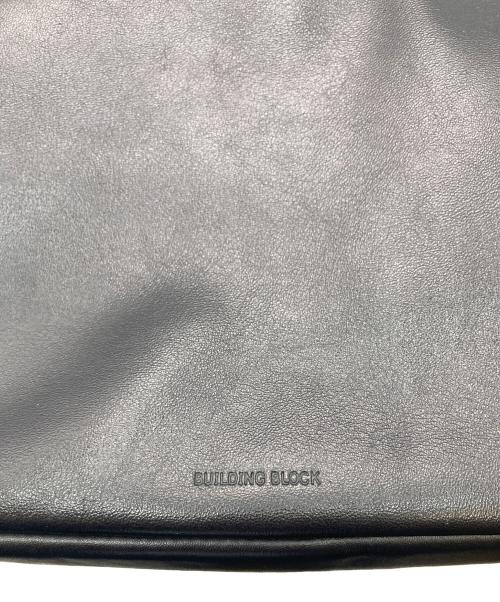 building block（ビルディングブロック）building block (ビルディングブロック) レザーショルダーバッグ ブラックの古着・服飾アイテム