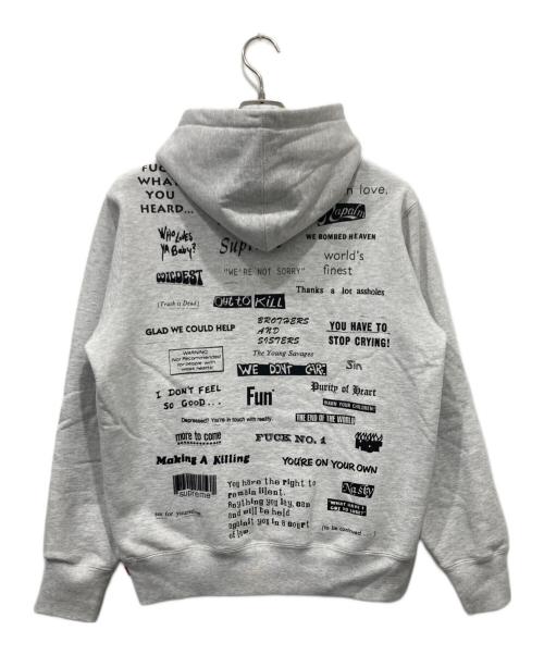 SUPREME（シュプリーム）SUPREME (シュプリーム) 19FW Stop Crying Hooded Sweatshirt グレー サイズ:Sの古着・服飾アイテム