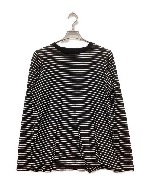 MUSE de Deuxieme Classe（ミューズ ドゥーズィエム クラス）MUSE de Deuxieme Classe (ミューズ ドゥーズィエム クラス) Primewool jersey Tシャツ ブラック×ホワイト サイズ:FREEの古着・服飾アイテム