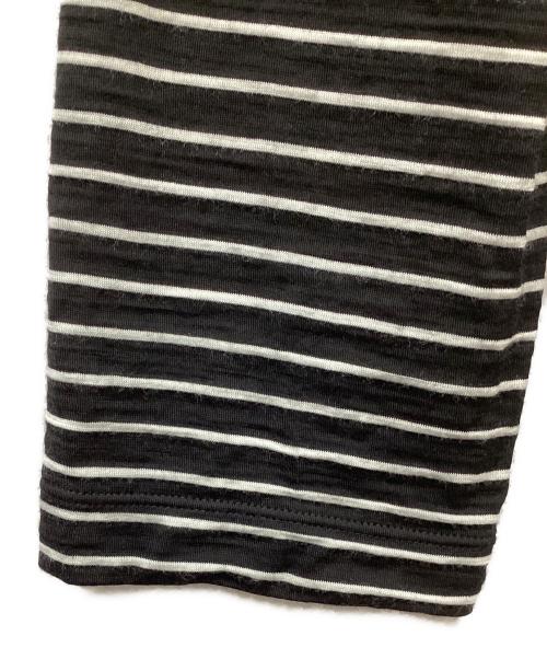 MUSE de Deuxieme Classe（ミューズ ドゥーズィエム クラス）MUSE de Deuxieme Classe (ミューズ ドゥーズィエム クラス) Primewool jersey Tシャツ ブラック×ホワイト サイズ:FREEの古着・服飾アイテム