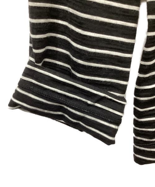 MUSE de Deuxieme Classe（ミューズ ドゥーズィエム クラス）MUSE de Deuxieme Classe (ミューズ ドゥーズィエム クラス) Primewool jersey Tシャツ ブラック×ホワイト サイズ:FREEの古着・服飾アイテム
