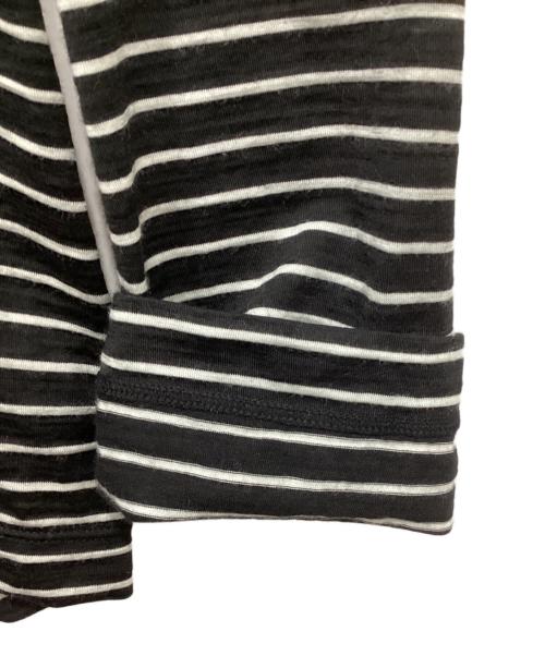 MUSE de Deuxieme Classe（ミューズ ドゥーズィエム クラス）MUSE de Deuxieme Classe (ミューズ ドゥーズィエム クラス) Primewool jersey Tシャツ ブラック×ホワイト サイズ:FREEの古着・服飾アイテム