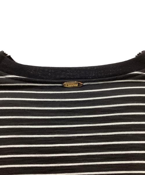 MUSE de Deuxieme Classe（ミューズ ドゥーズィエム クラス）MUSE de Deuxieme Classe (ミューズ ドゥーズィエム クラス) Primewool jersey Tシャツ ブラック×ホワイト サイズ:FREEの古着・服飾アイテム