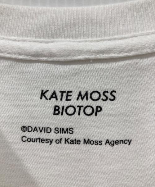 KATE MOSS（ケイト モス）KATE MOSS (ケイト モス) BIOTOP (ビオトープ) Photo T-shirts ホワイト サイズ:Mの古着・服飾アイテム