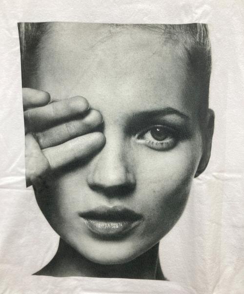 KATE MOSS（ケイト モス）KATE MOSS (ケイト モス) BIOTOP (ビオトープ) Photo T-shirts ホワイト サイズ:Mの古着・服飾アイテム