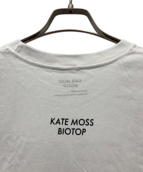 KATE MOSS（ケイト モス）KATE MOSS (ケイト モス) BIOTOP (ビオトープ) Photo T-shirts ホワイト サイズ:Mの古着・服飾アイテム