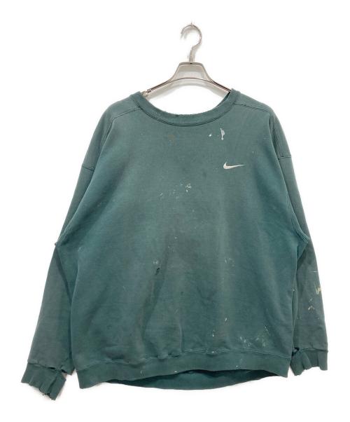 NIKE（ナイキ）NIKE (ナイキ) 90’s-00’s ロゴ刺繍スウェット グリーン サイズ:XLの古着・服飾アイテム