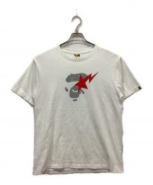 A BATHING APE（アベイシングエイプ）の古着「プリントTシャツ」｜ホワイト