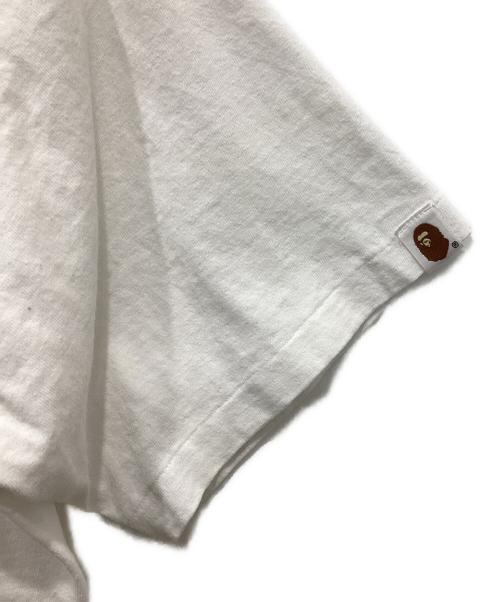A BATHING APE（アベイシングエイプ）A BATHING APE (アベイシングエイプ) プリントTシャツ ホワイト サイズ:Lの古着・服飾アイテム