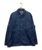 AURALEEオーラリー）の古着「HARD TWIST LIGHT DENIM SHIRTS BLOUSON」｜インディゴ