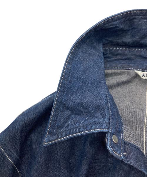 AURALEE（オーラリー）AURALEE (オーラリー) HARD TWIST LIGHT DENIM SHIRTS BLOUSON インディゴ サイズ:4の古着・服飾アイテム