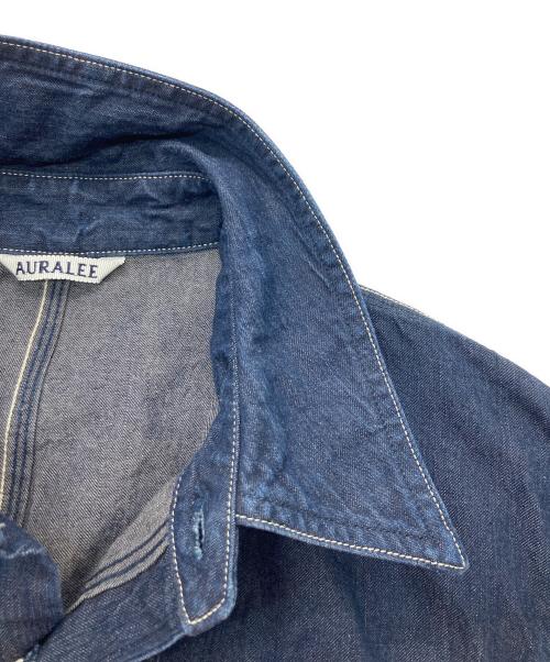 AURALEE（オーラリー）AURALEE (オーラリー) HARD TWIST LIGHT DENIM SHIRTS BLOUSON インディゴ サイズ:4の古着・服飾アイテム