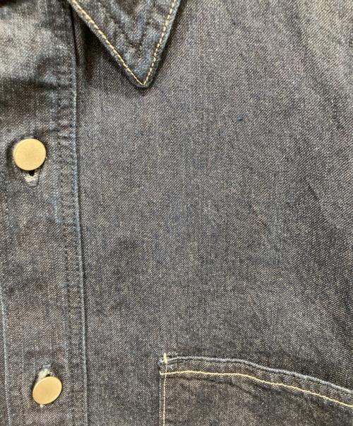 AURALEE（オーラリー）AURALEE (オーラリー) HARD TWIST LIGHT DENIM SHIRTS BLOUSON インディゴ サイズ:4の古着・服飾アイテム