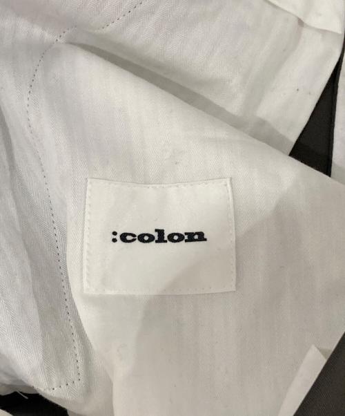 :colon（コロン）:colon (コロン) WoolTwill 2Pleated PT カーキ サイズ:3の古着・服飾アイテム